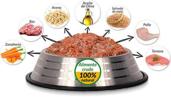 Plato Dieta BARF con ingredientes naturales